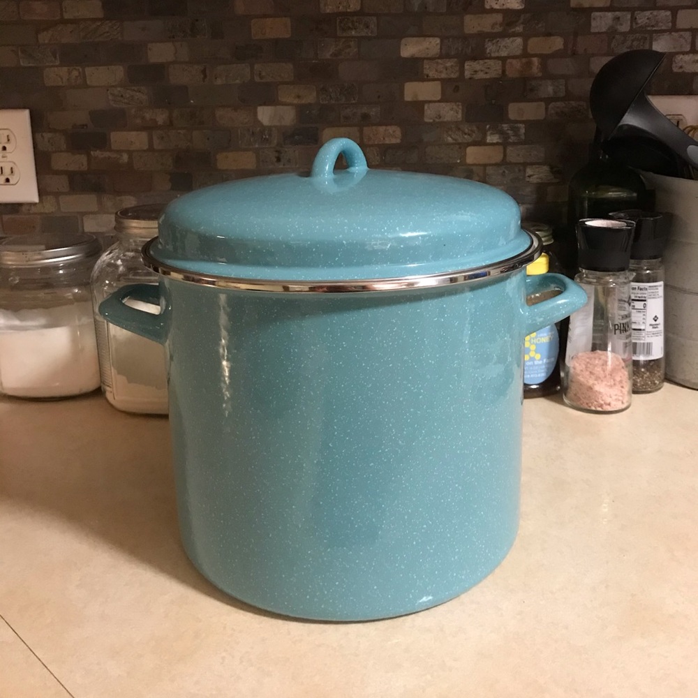 The pioneer woman turquoise 12 quart stock pot